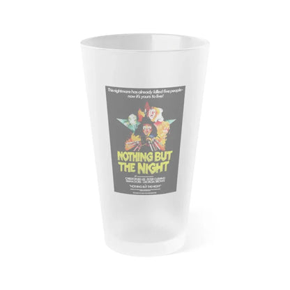 NOTHING BUT THE NIGHT 1973 Movie Poster - Frosted Pint Glass 16oz 16oz Frosted - Go Mug Yourself