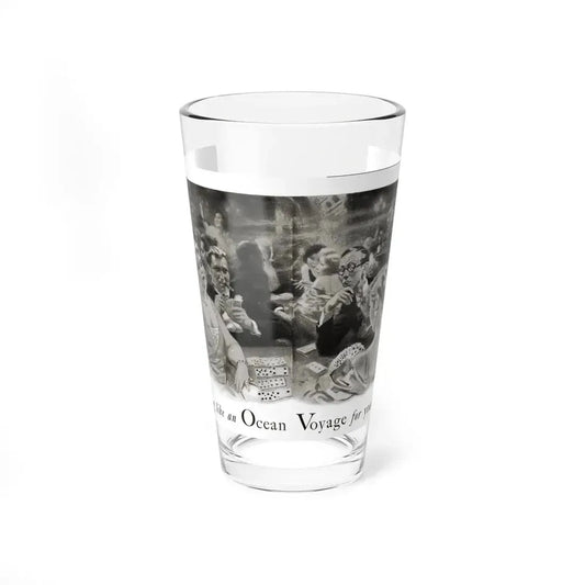 Nothing like an Ocean Voyage for your Health, Cosmopolitan, September 1930 (Magazine Illustration) Pint Glass 16oz 16oz - Go Mug Yourself