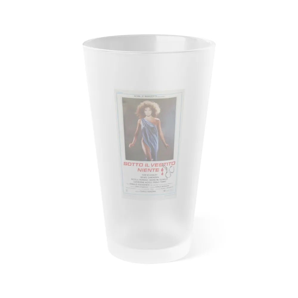 NOTHING UNDERNEATH 1985 Movie Poster - Frosted Pint Glass 16oz-16oz-Frosted-Go Mug Yourself