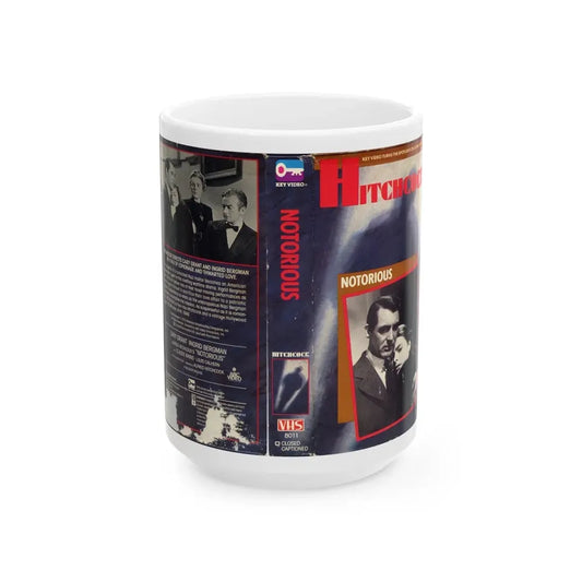 NOTORIOUS (VHS COVER) - White Coffee Mug 15oz - Go Mug Yourself