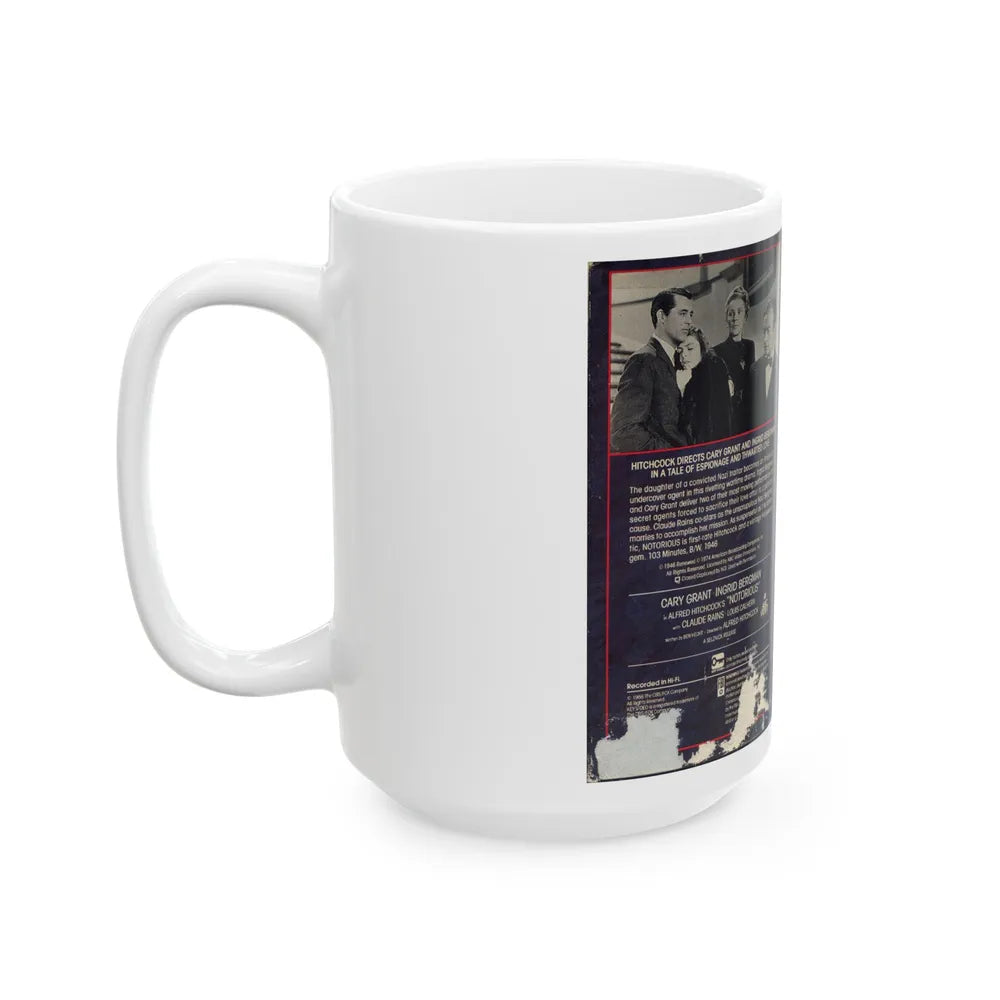 NOTORIOUS (VHS COVER) - White Coffee Mug-Go Mug Yourself