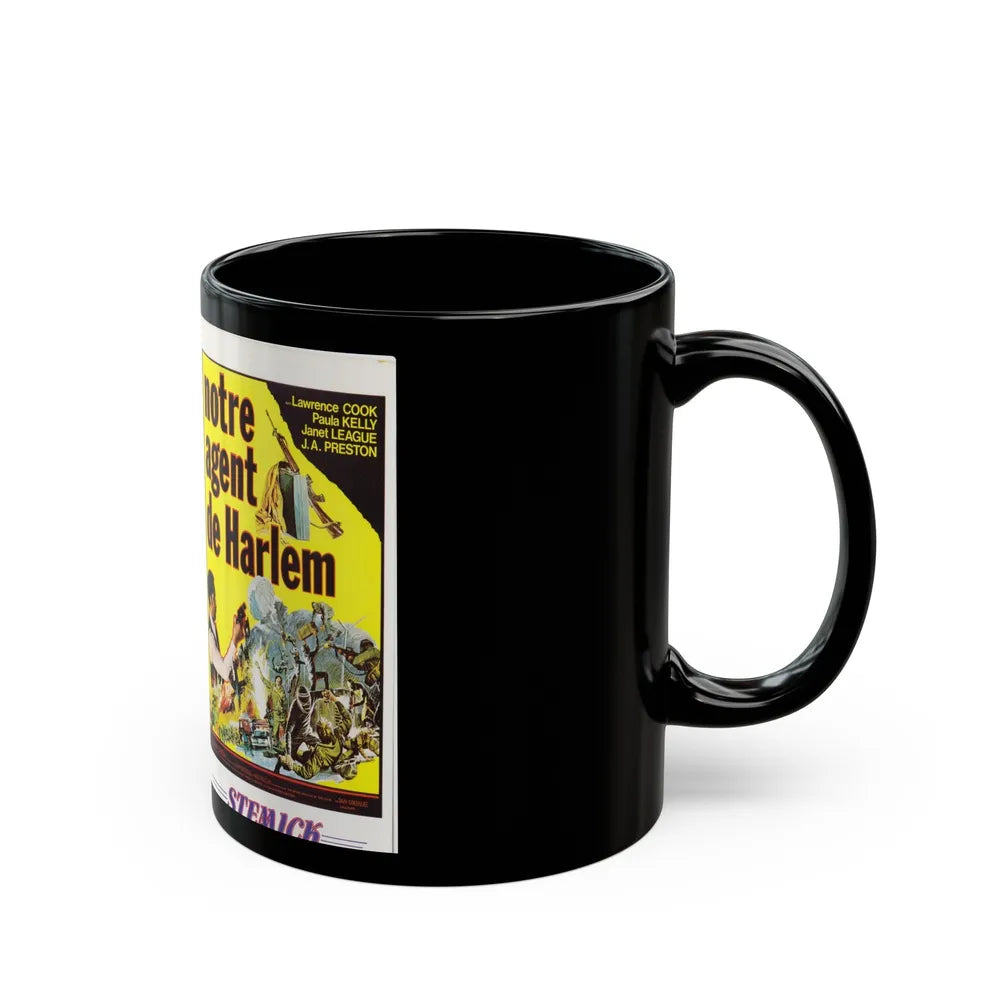 NOTRE AGENT DE HARLEM (VHS COVER) - Black Coffee Mug-Go Mug Yourself