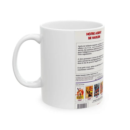 NOTRE AGENT DE HARLEM (VHS COVER) - White Coffee Mug-Go Mug Yourself