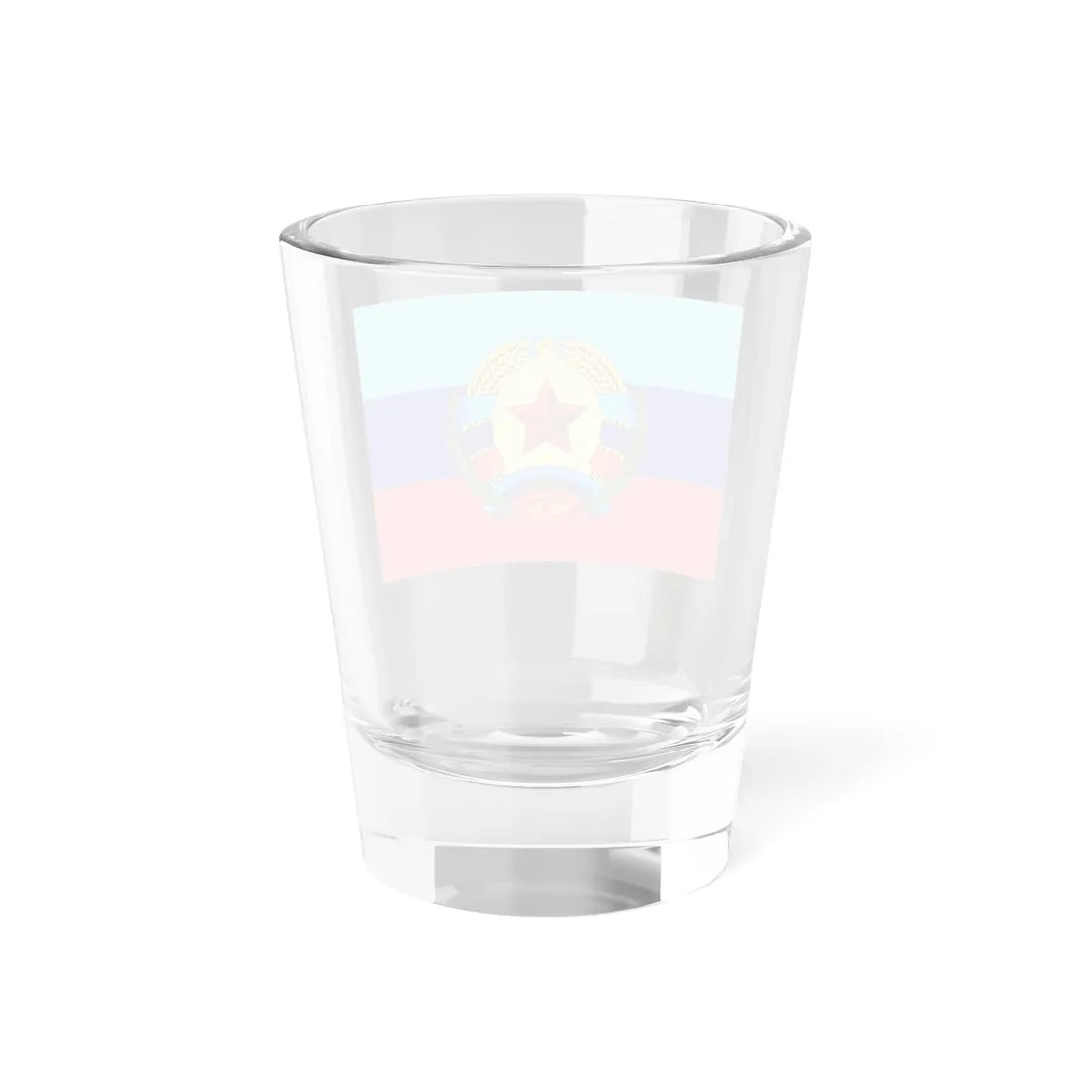Nouveau drapeau Lougansk (Ukraine) Shot Glass 1.5oz - Go Mug Yourself