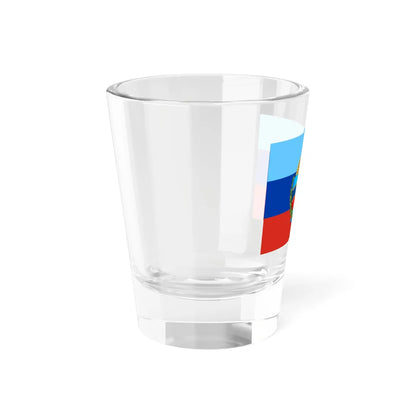 Nouveau drapeau Lougansk (Ukraine) Shot Glass 1.5oz - Go Mug Yourself