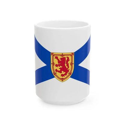 Nova Scotia flag (Canada) White Coffee Mug 15oz - Go Mug Yourself
