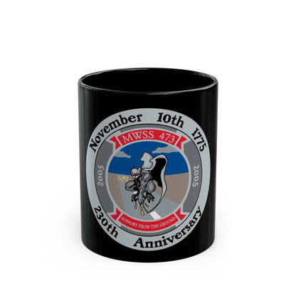 November 10th 1775 230th Anniversary (USMC) Black Coffee Mug-11oz-Go Mug Yourself