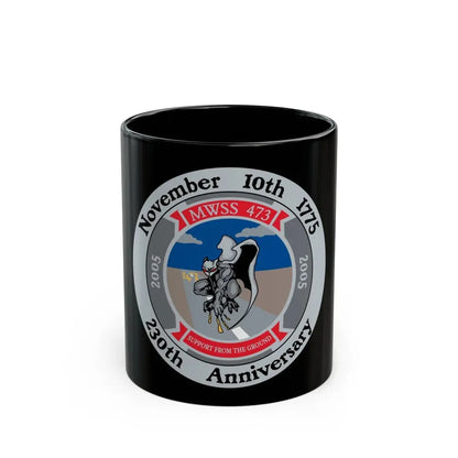 November 10th 1775 230th Anniversary (USMC) Black Coffee Mug 11oz - Go Mug Yourself