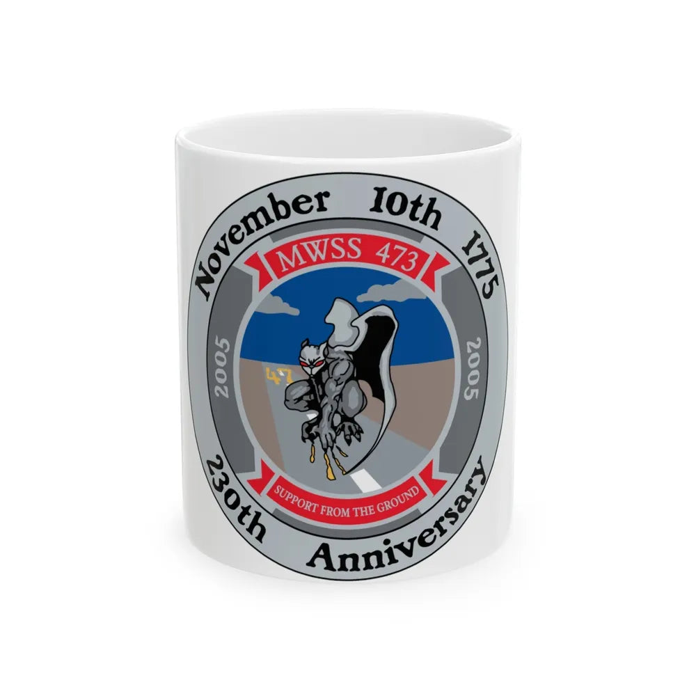 November 10th 1775 230th Anniversary (USMC) White Coffee Mug-11oz-Go Mug Yourself