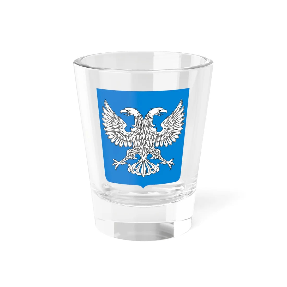 Novgorod Republic Double-headed eagle Shield (Russia) (Coat of Arms) Shot Glass 1.5oz 1.5oz - Go Mug Yourself