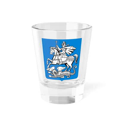 Novgorod Republic Saint George and the Dragon Shield (Russia) (Coat of Arms) Shot Glass 1.5oz 1.5oz - Go Mug Yourself