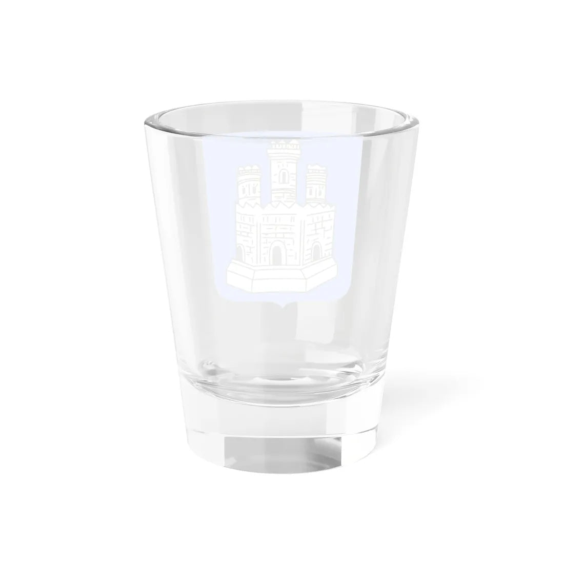 Novgorod Republic White Castle Shield (Russia) (Coat of Arms) Shot Glass 1.5oz - Go Mug Yourself