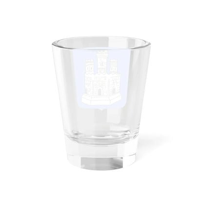 Novgorod Republic White Castle Shield (Russia) (Coat of Arms) Shot Glass 1.5oz - Go Mug Yourself