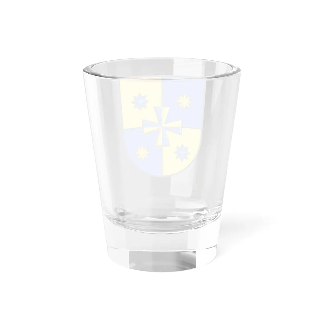 Novi Sanzhary Raion coat of arms lesser (Ukraine) (Coat of Arms) Shot Glass 1.5oz - Go Mug Yourself