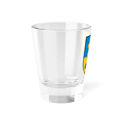 Novi Sanzhary Raion coat of arms lesser (Ukraine) (Coat of Arms) Shot Glass 1.5oz - Go Mug Yourself