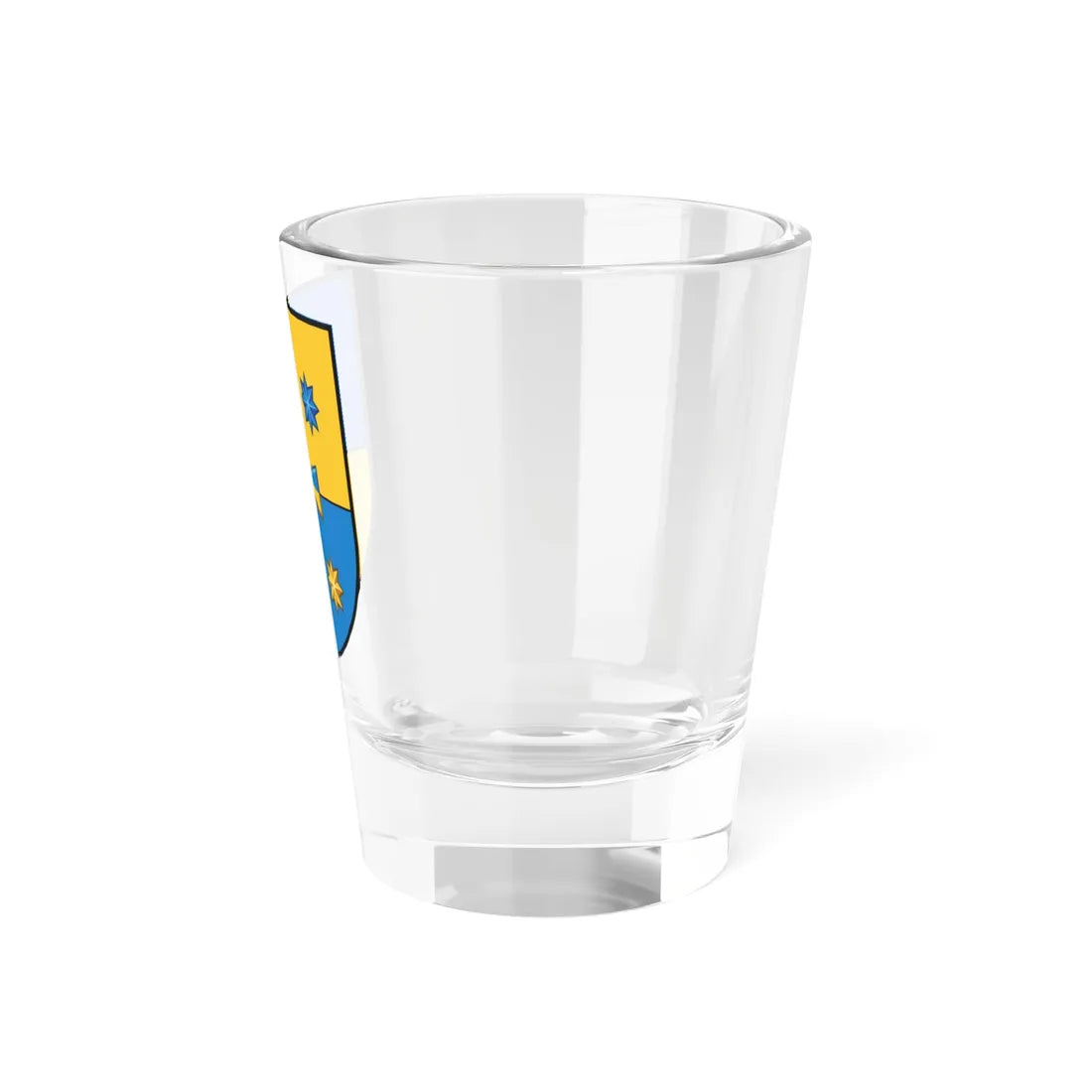 Novi Sanzhary Raion coat of arms lesser (Ukraine) (Coat of Arms) Shot Glass 1.5oz - Go Mug Yourself