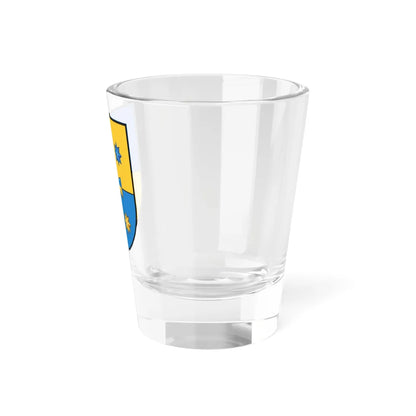 Novi Sanzhary Raion coat of arms lesser (Ukraine) (Coat of Arms) Shot Glass 1.5oz - Go Mug Yourself