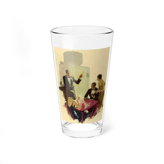 Now a 3, General Electric All-Steel Refrigerator ad illustration, 1930 (Magazine Illustration) Pint Glass 16oz 16oz - Go Mug Yourself