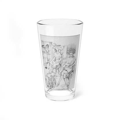 Now and Then, New York Tribune illustration, 1925 (Magazine Illustration) Pint Glass 16oz-16oz-Go Mug Yourself