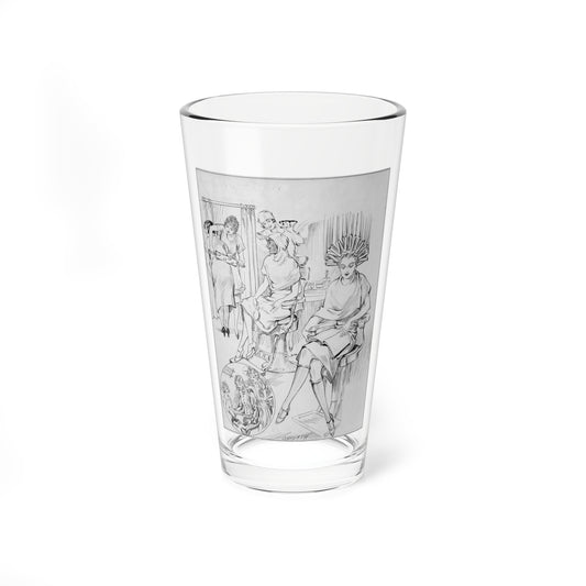 Now and Then, New York Tribune illustration, 1925 (Magazine Illustration) Pint Glass 16oz-16oz-Go Mug Yourself