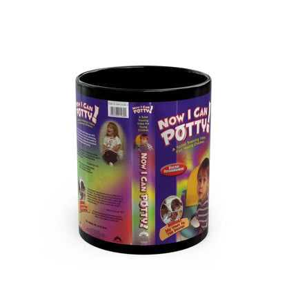 NOW I CAN POTTY (VHS COVER) - Black Coffee Mug-11oz-Go Mug Yourself