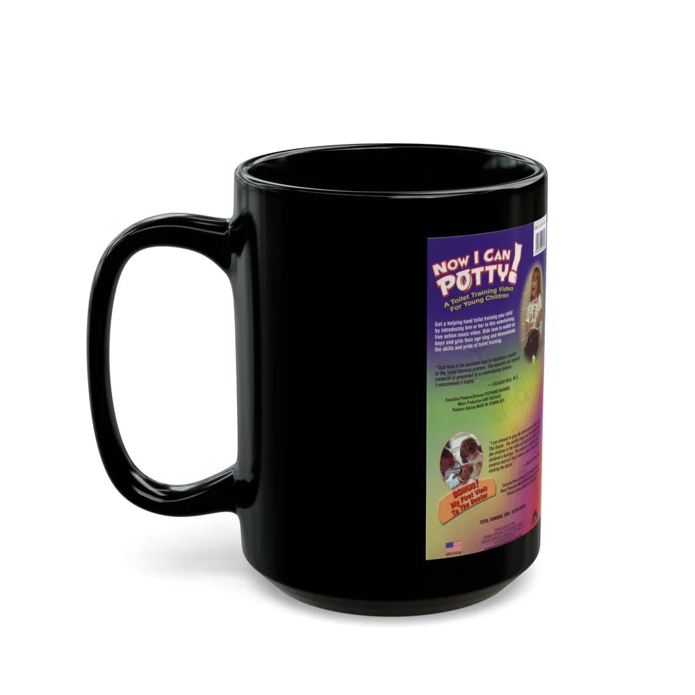 NOW I CAN POTTY (VHS COVER) - Black Coffee Mug-Go Mug Yourself