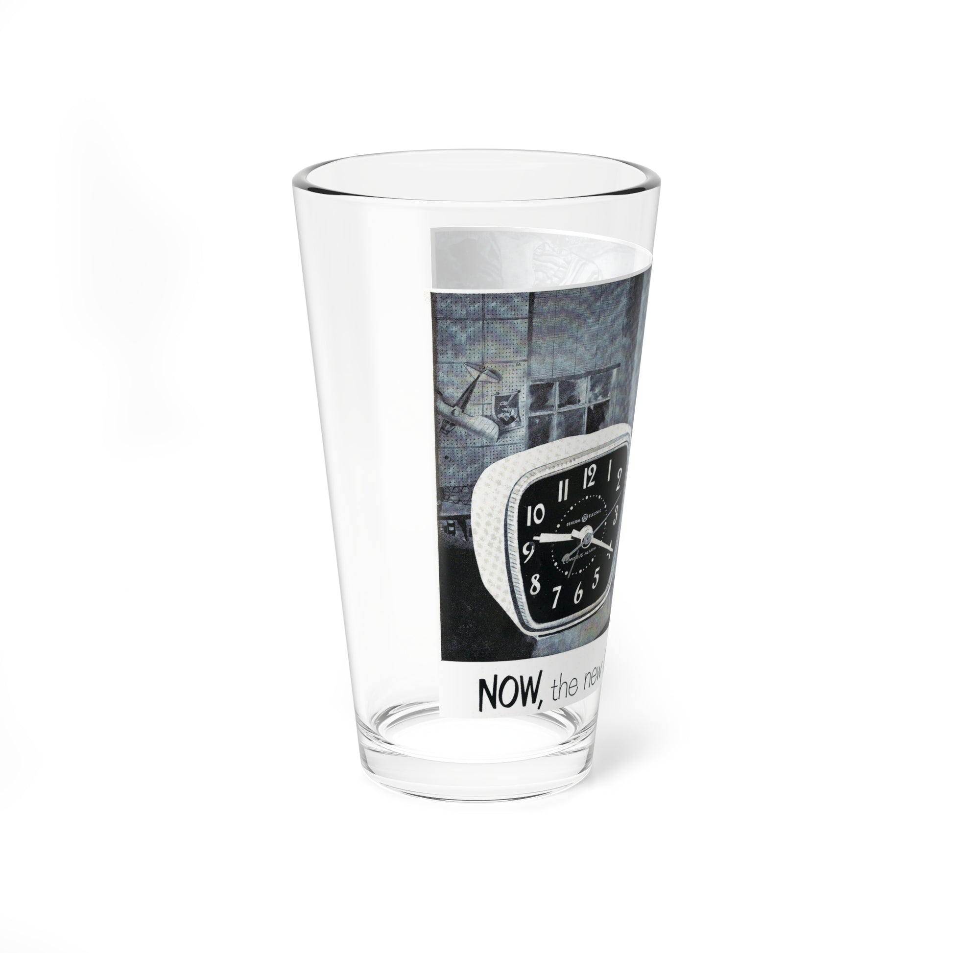 Now, the new G-E Starter Alarm (Magazine Illustration) Pint Glass 16oz-Go Mug Yourself