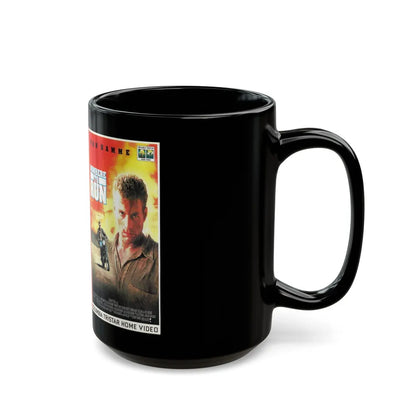 NOWHERE TO RUN (VHS COVER) - Black Coffee Mug-Go Mug Yourself