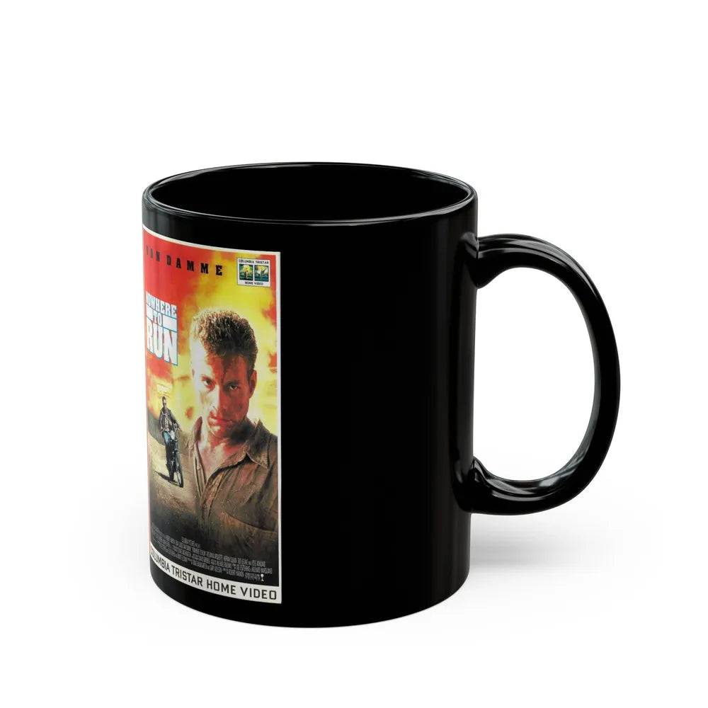 NOWHERE TO RUN (VHS COVER) - Black Coffee Mug-Go Mug Yourself