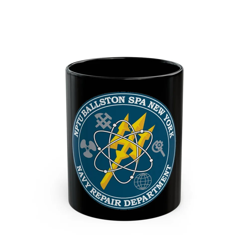 NPTU Ballston SPA NRD (U.S. Navy) Black Coffee Mug-11oz-Go Mug Yourself