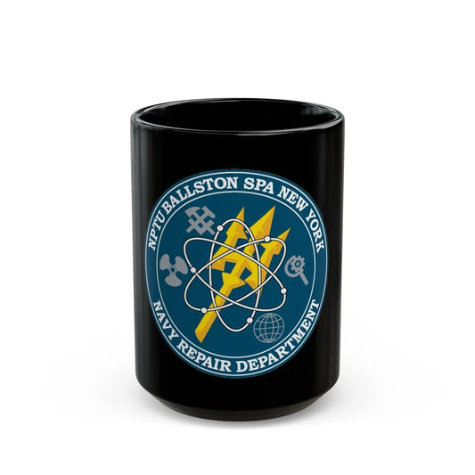 NPTU Ballston SPA NRD (U.S. Navy) Black Coffee Mug-15oz-Go Mug Yourself