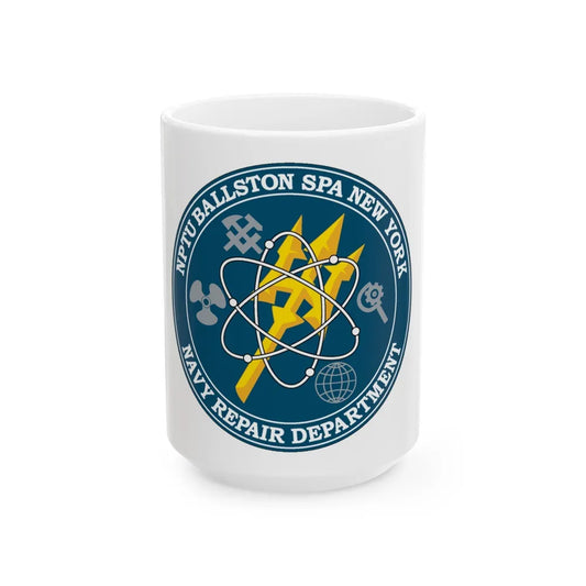 NPTU Ballston SPA NRD (U.S. Navy) White Coffee Mug-15oz-Go Mug Yourself