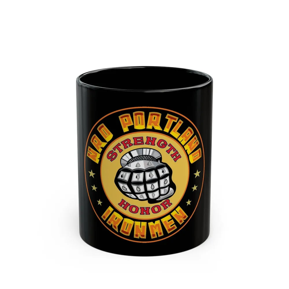 NRD Portland Ironman (U.S. Navy) Black Coffee Mug-11oz-Go Mug Yourself