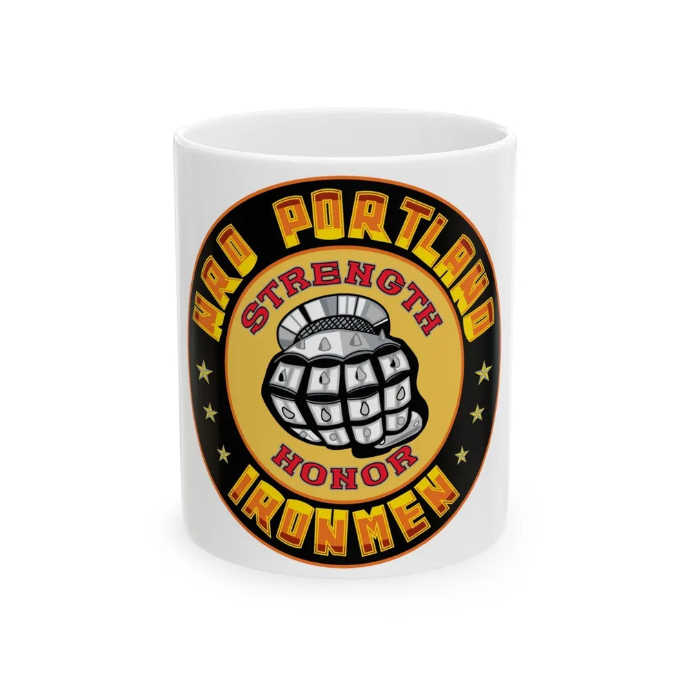 NRD Portland Ironman (U.S. Navy) White Coffee Mug-11oz-Go Mug Yourself