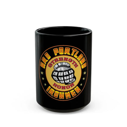 NRD Portland Ironman (U.S. Navy) Black Coffee Mug 15oz - Go Mug Yourself