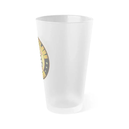 NRD Portland Ironman (U.S. Navy) Frosted Pint Glass 16oz - Go Mug Yourself
