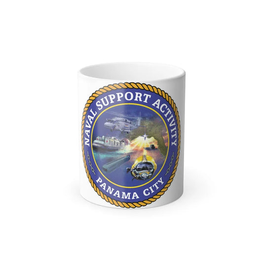 NSA Panama City Naval Support Activity (U.S. Navy) Color Changing Mug 11oz-11oz-Go Mug Yourself