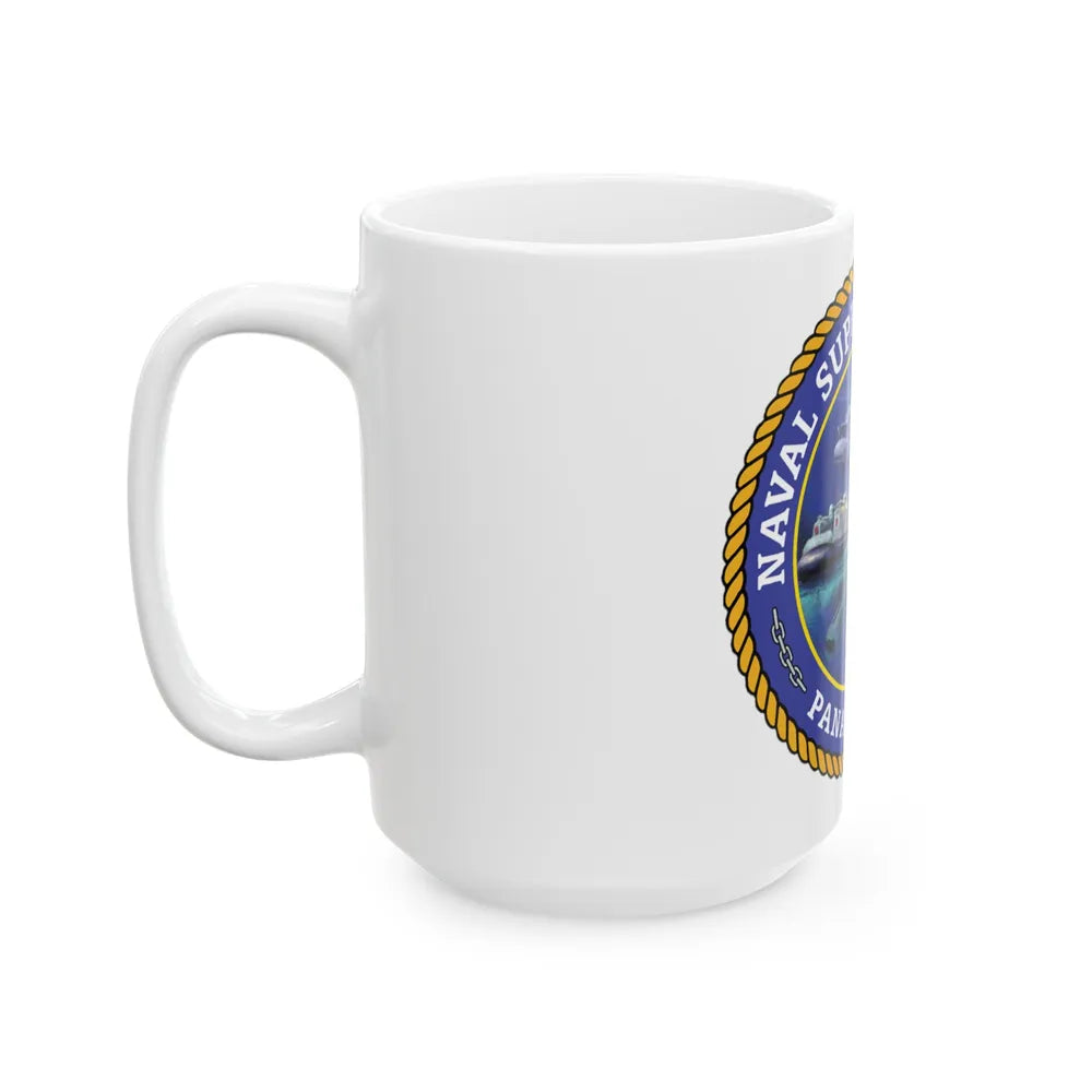 NSA Panama City Naval Support Activity (U.S. Navy) White Coffee Mug-Go Mug Yourself