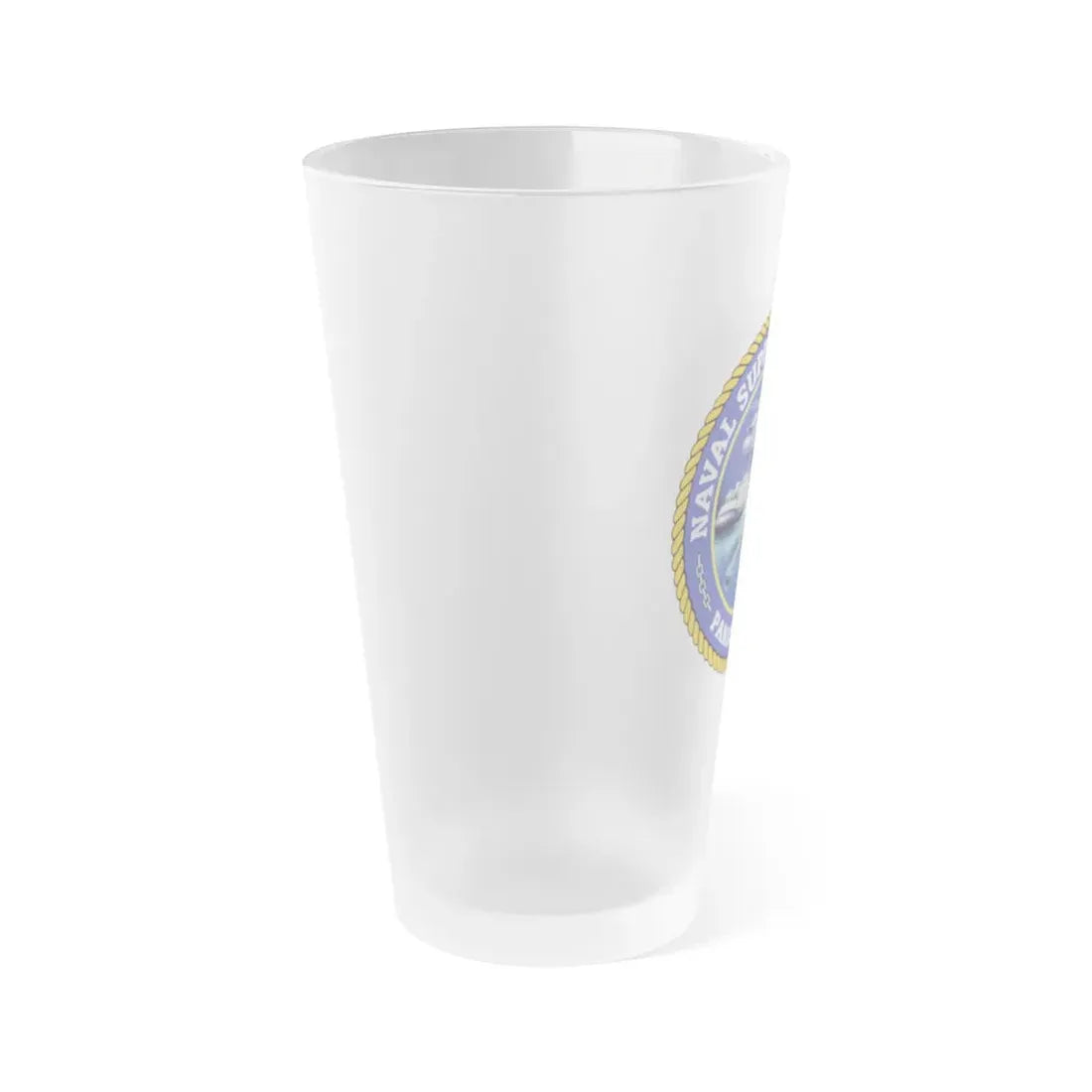 NSA Panama City Naval Support Activity (U.S. Navy) Frosted Pint Glass 16oz - Go Mug Yourself