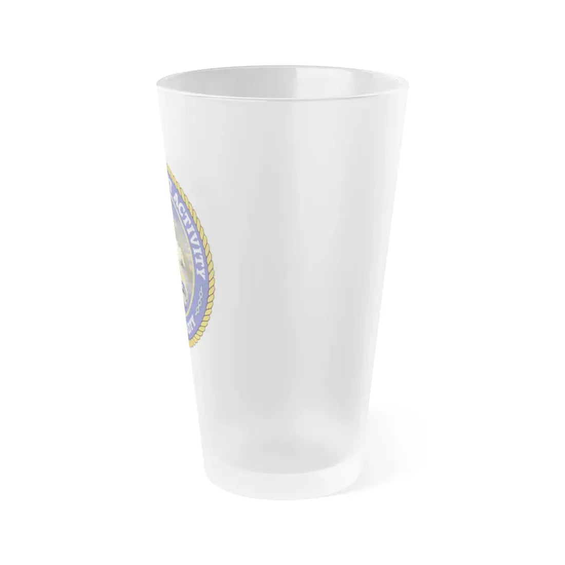 NSA Panama City Naval Support Activity (U.S. Navy) Frosted Pint Glass 16oz - Go Mug Yourself