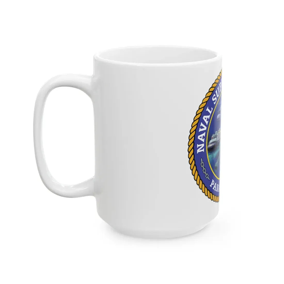 NSA Panama City Naval Support Activity (U.S. Navy) White Coffee Mug - Go Mug Yourself