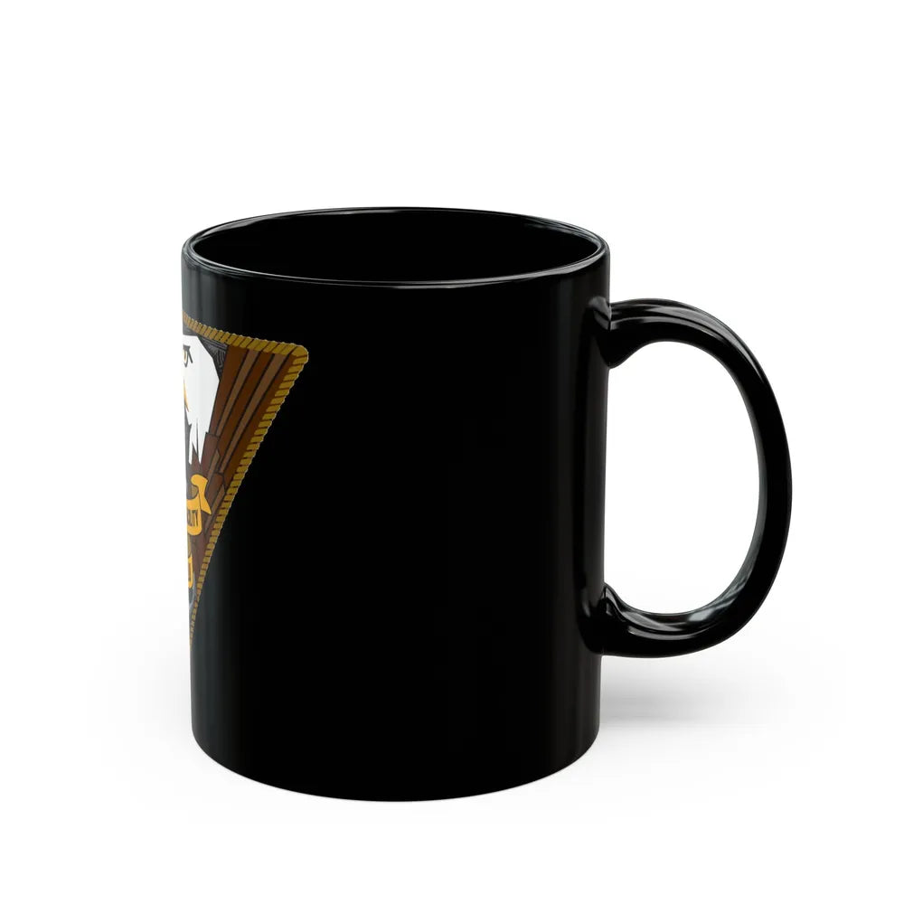 NSF DEVESELU Romania (U.S. Navy) Black Coffee Mug-Go Mug Yourself