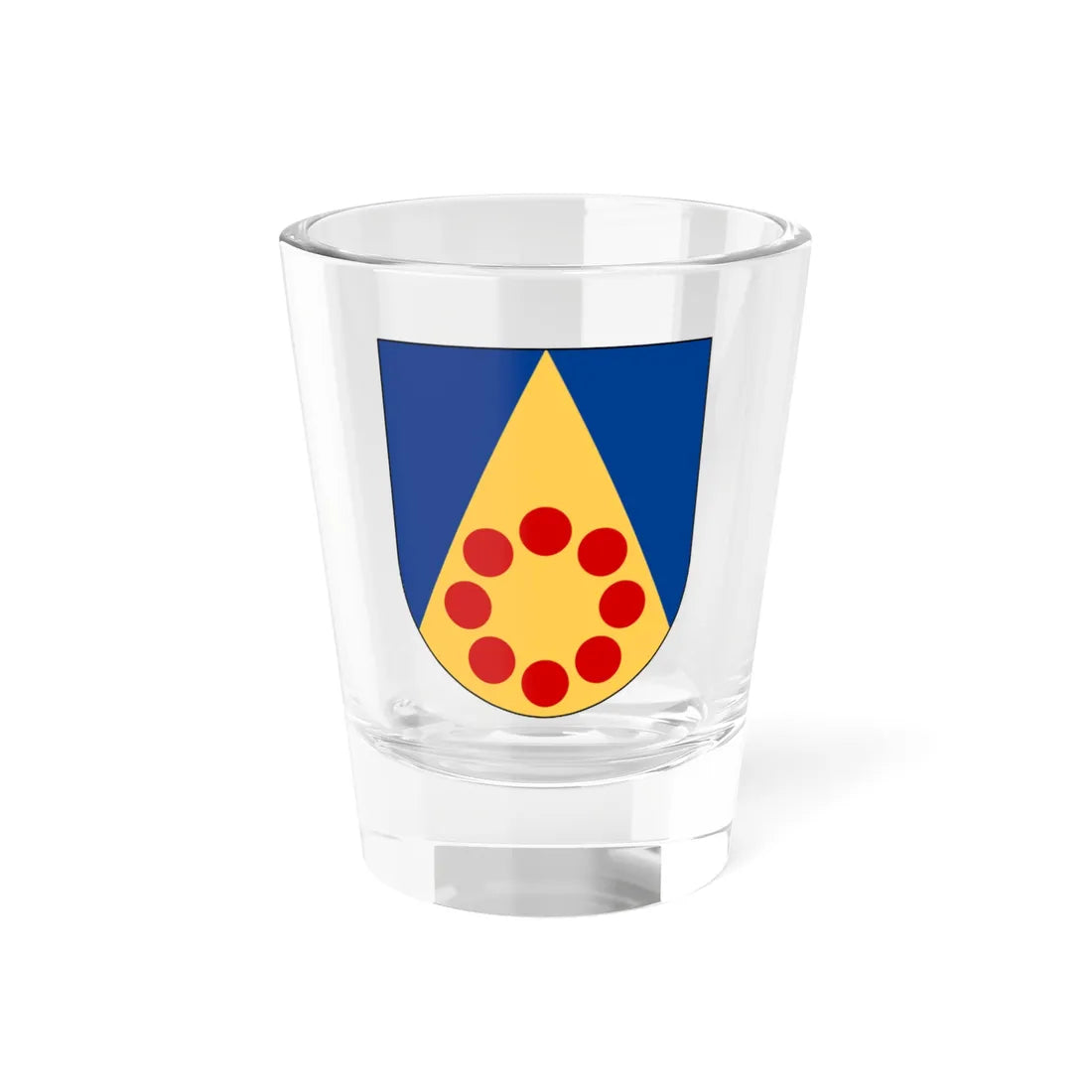 Nässja församling vapen (Sweden) (Coat of Arms) Shot Glass 1.5oz 1.5oz - Go Mug Yourself