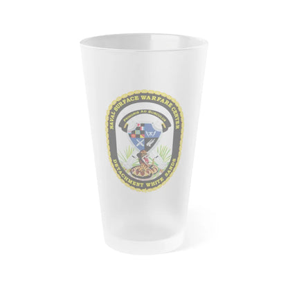 NSWC Detach White Sands (U.S. Navy) Frosted Pint Glass 16oz-Go Mug Yourself