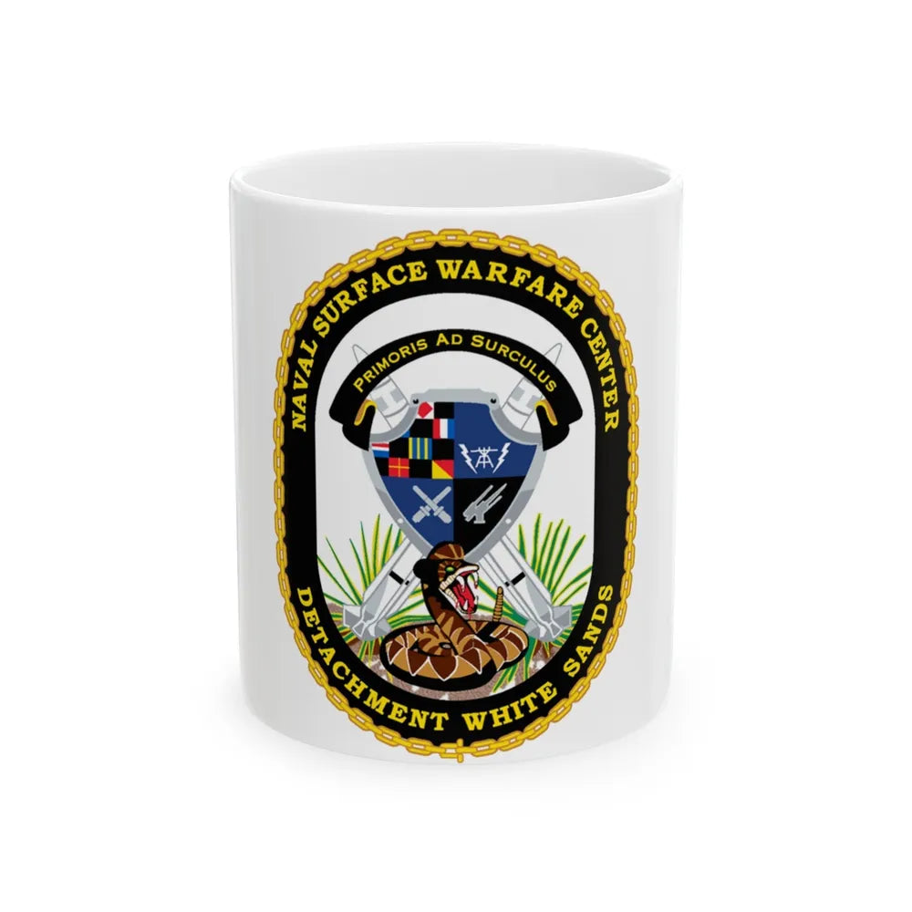 NSWC Detach White Sands (U.S. Navy) White Coffee Mug-11oz-Go Mug Yourself