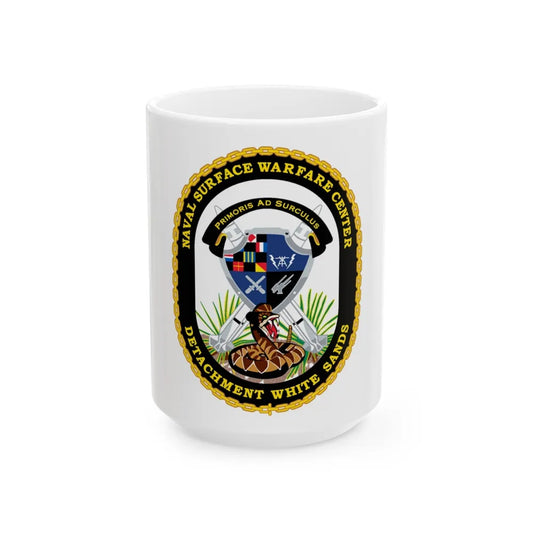 NSWC Detach White Sands (U.S. Navy) White Coffee Mug-15oz-Go Mug Yourself