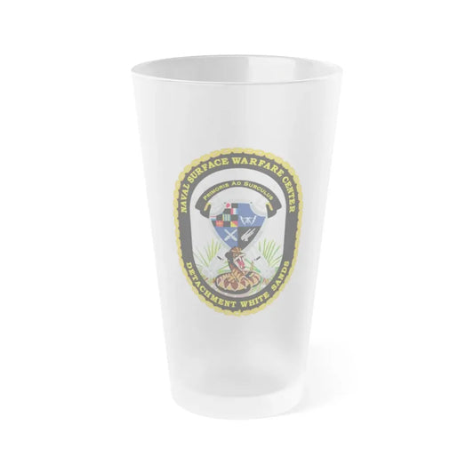 NSWC Detach White Sands (U.S. Navy) Frosted Pint Glass 16oz Default Title - Go Mug Yourself