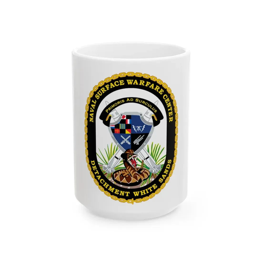 NSWC Detach White Sands (U.S. Navy) White Coffee Mug 15oz - Go Mug Yourself