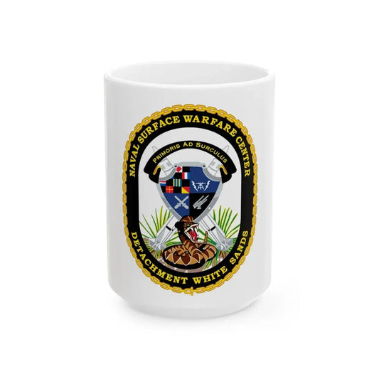 NSWC Detach White Sands (U.S. Navy) White Coffee Mug 15oz - Go Mug Yourself