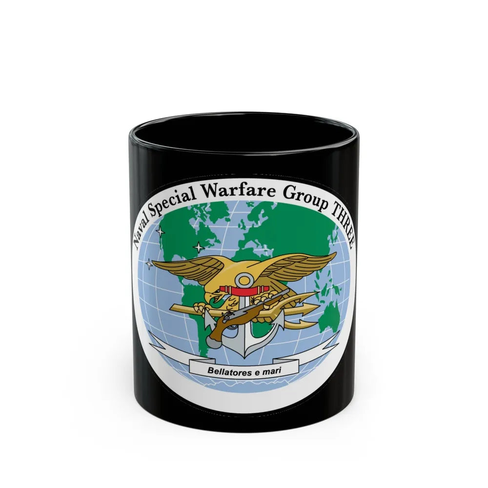 NSWG 3 Naval Special Warfare Group 3 (U.S. Navy) Black Coffee Mug-11oz-Go Mug Yourself